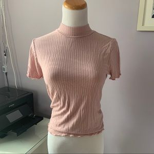 Candies light pink crop top